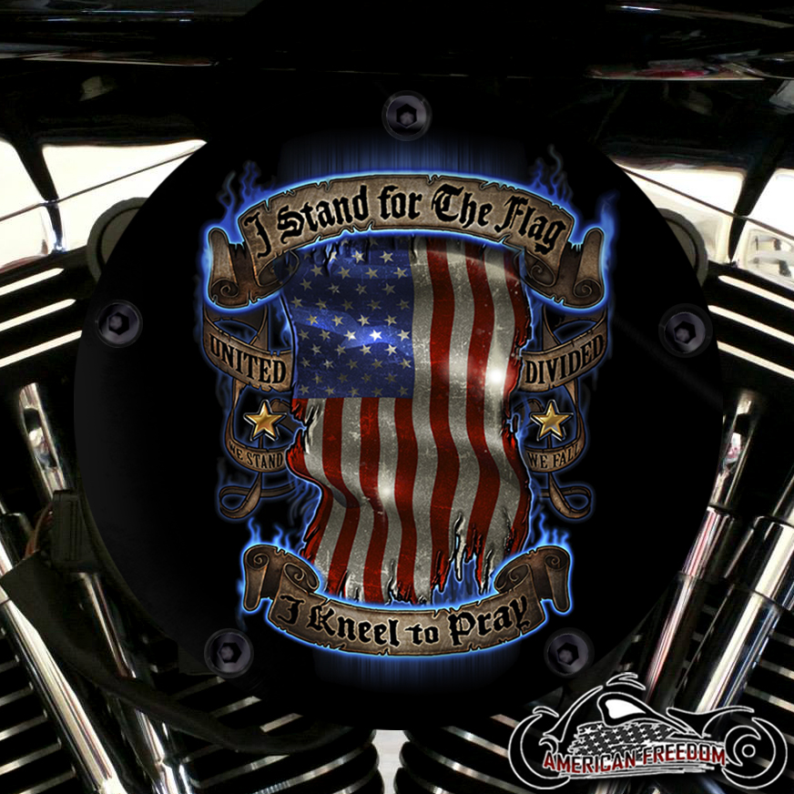 Harley Davidson High Flow Air Cleaner Cover - Stand For The Flag